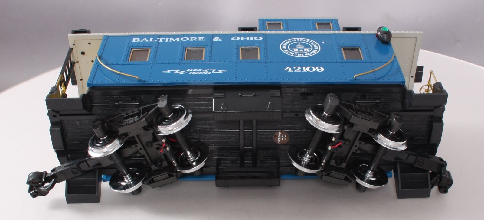 Aristo-Craft 42109 G Baltimore & Ohio Caboose - Metal Wheels