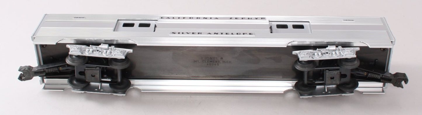 Lionel 6-19122 O Gauge California Zephyr "Silver Antelope" Aluminum Baggage Car NIB