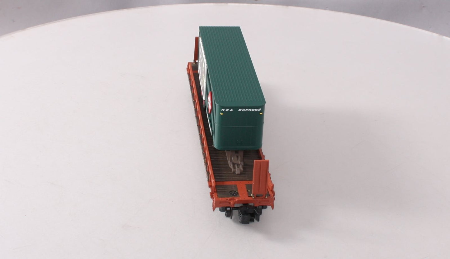 S-Helper Service 01811 S REA Christmas 53'6" Trailer On TTX Flatcar #475007 EX/Box