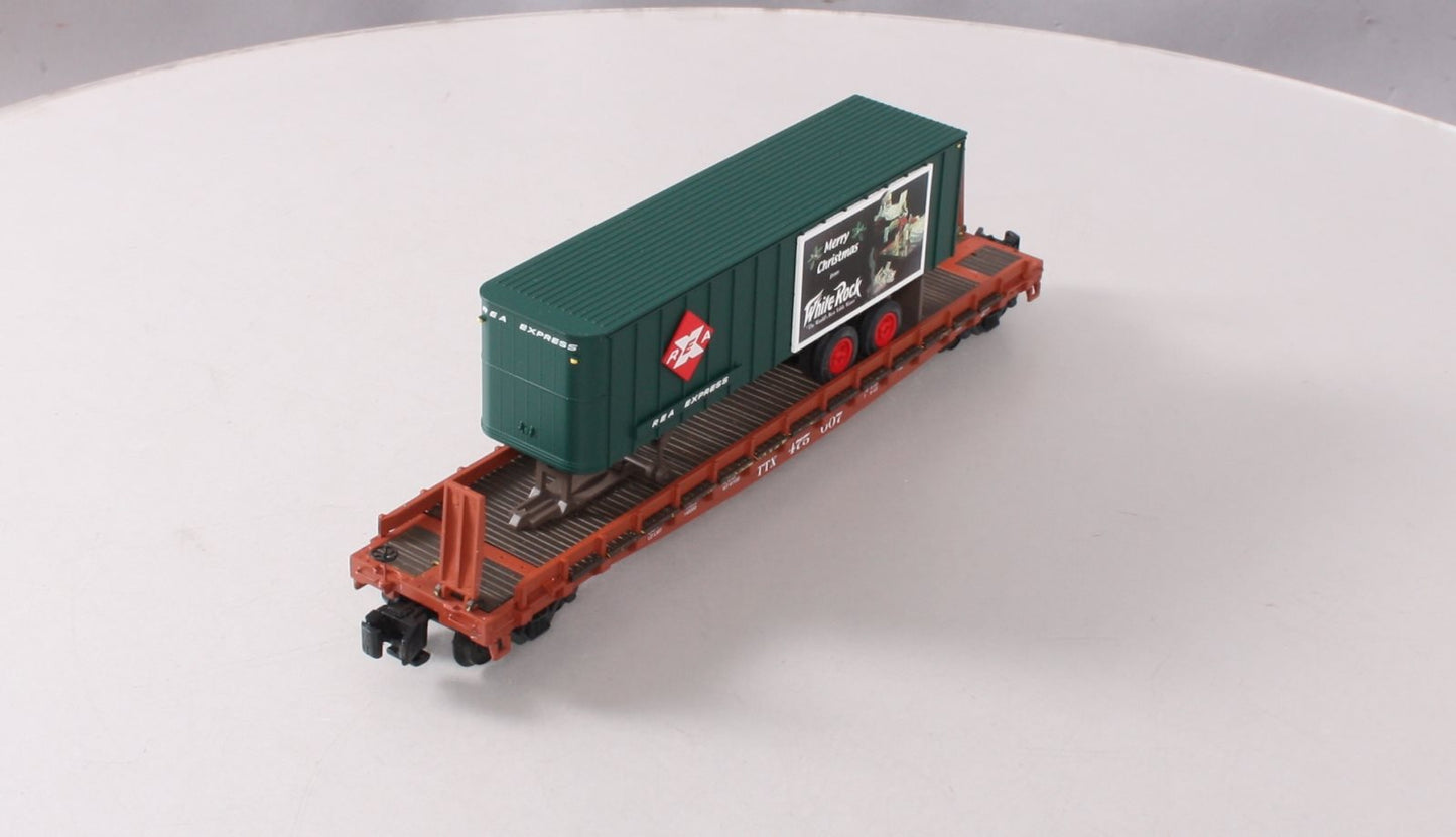 S-Helper Service 01811 S REA Christmas 53'6" Trailer On TTX Flatcar #475007 EX/Box