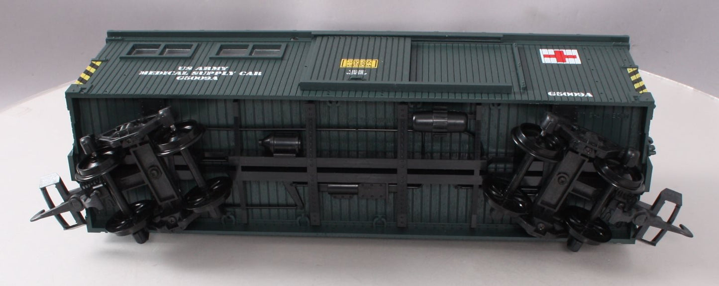 USA Trains R1899 G Scale U.S Army Medical Storage Car (Green)