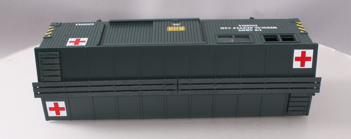 USA Trains R1899 G Scale U.S Army Medical Storage Car (Green)