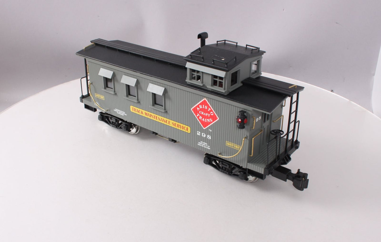 Aristo-Craft 82198 G 1998 Club Car Track Maintance Service Wood Caboose NIB