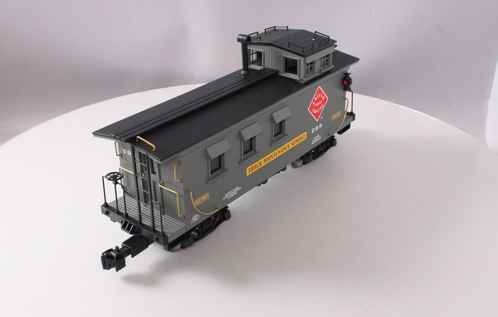 Aristo-Craft 82198 G 1998 Club Car Track Maintance Service Wood Caboose NIB