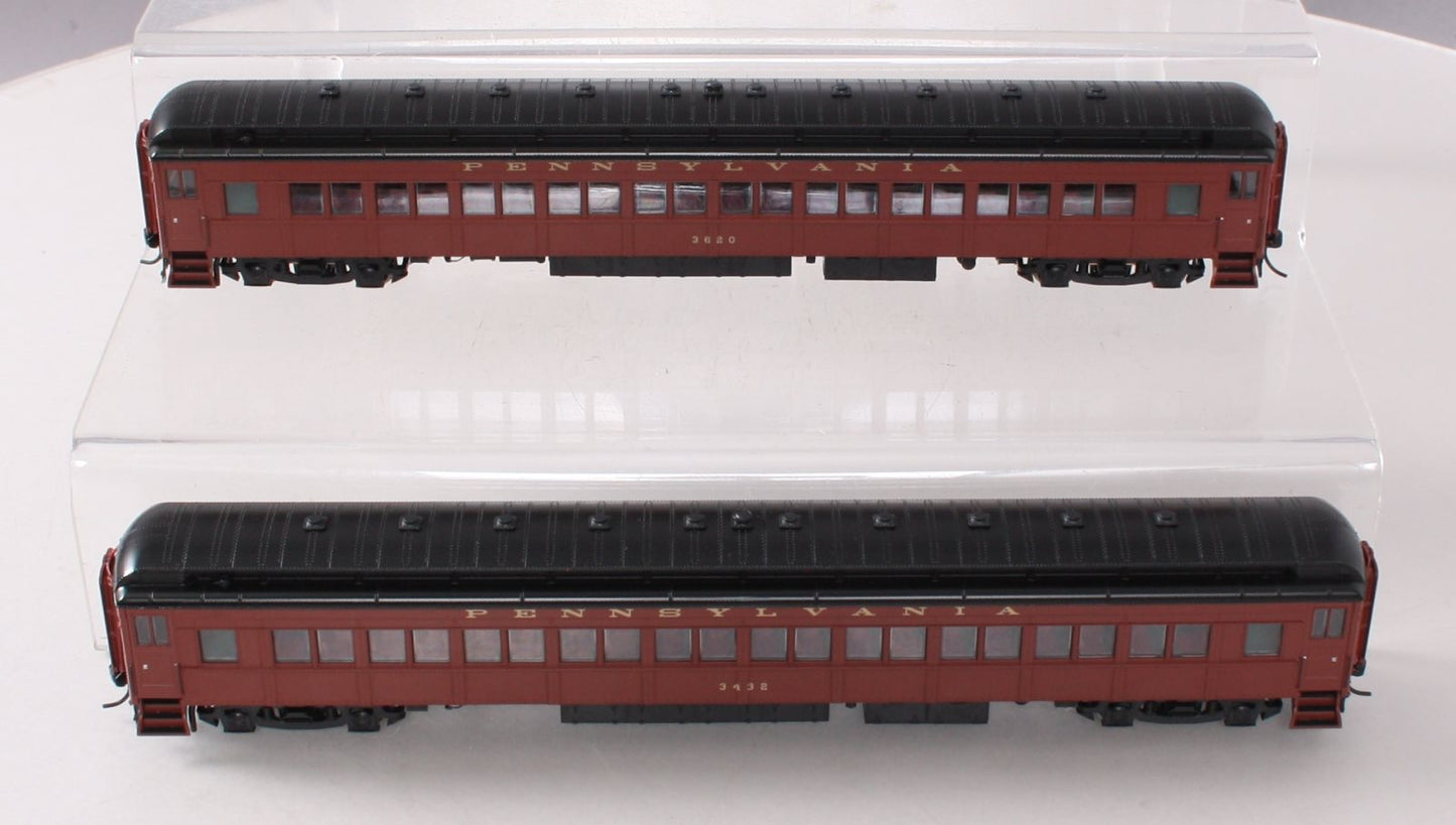 Broadway Limited 6428 HO Pennsylvania P70R Coach with Ice AC Set A (Set of 2)  LN/Box