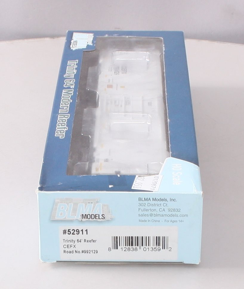 BLMA Models 52911 HO Scale Trinity 64' Reefer CEFX #992129 LN/Box