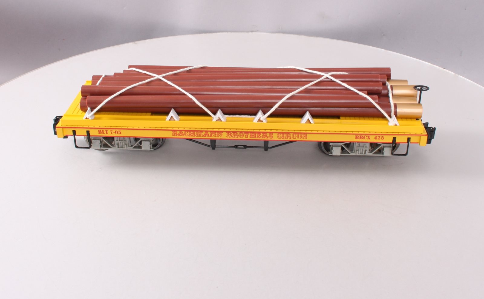 Bachmann 98380 G Scale Circus Pole Flat Car w/Metal Wheels
