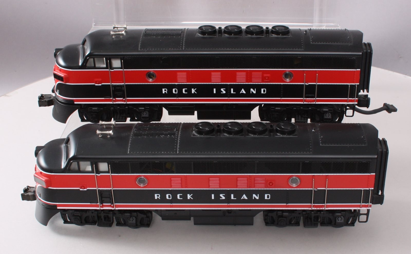 MTH 20-2127-0 O Rock Island F-3 AA Diesel Locomotive Set w/ Horn #51/52 LN/Box