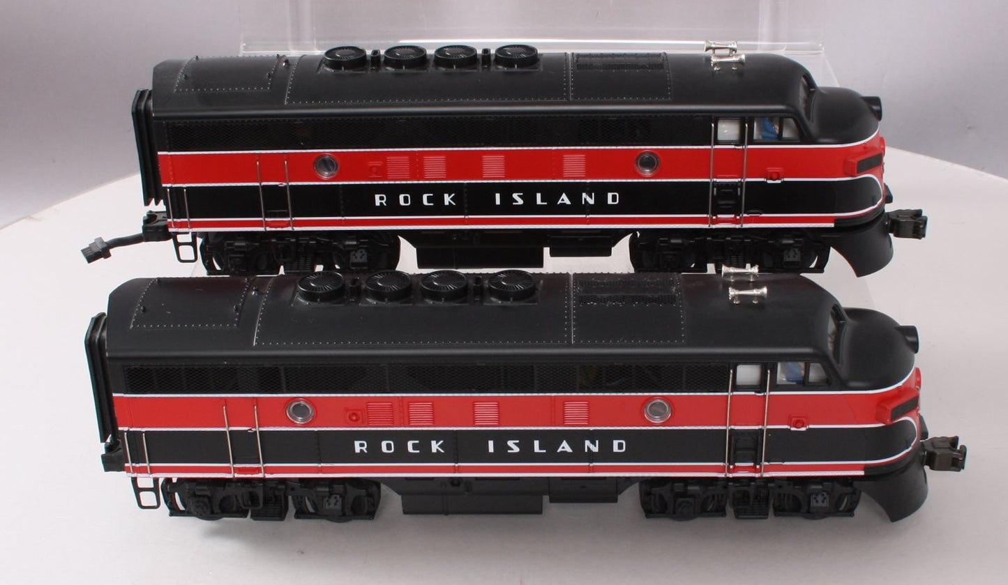 MTH 20-2127-0 O Rock Island F-3 AA Diesel Locomotive Set w/ Horn #51/52 LN/Box