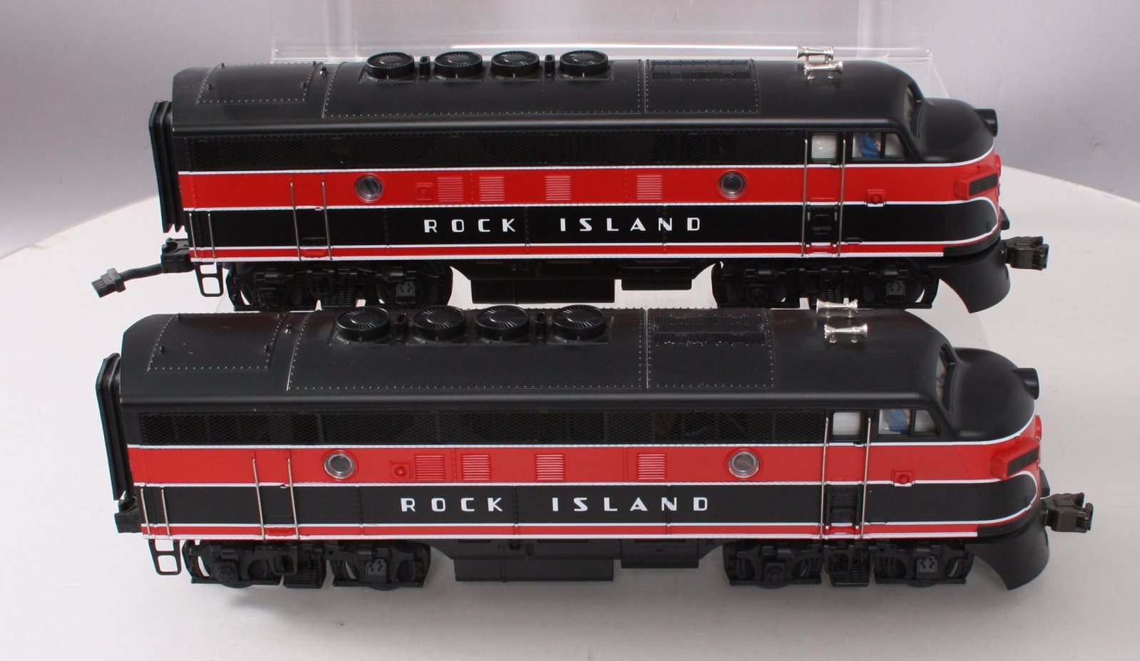 MTH 20-2127-0 O Rock Island F-3 AA Diesel Locomotive Set w/ Horn #51/52 LN/Box