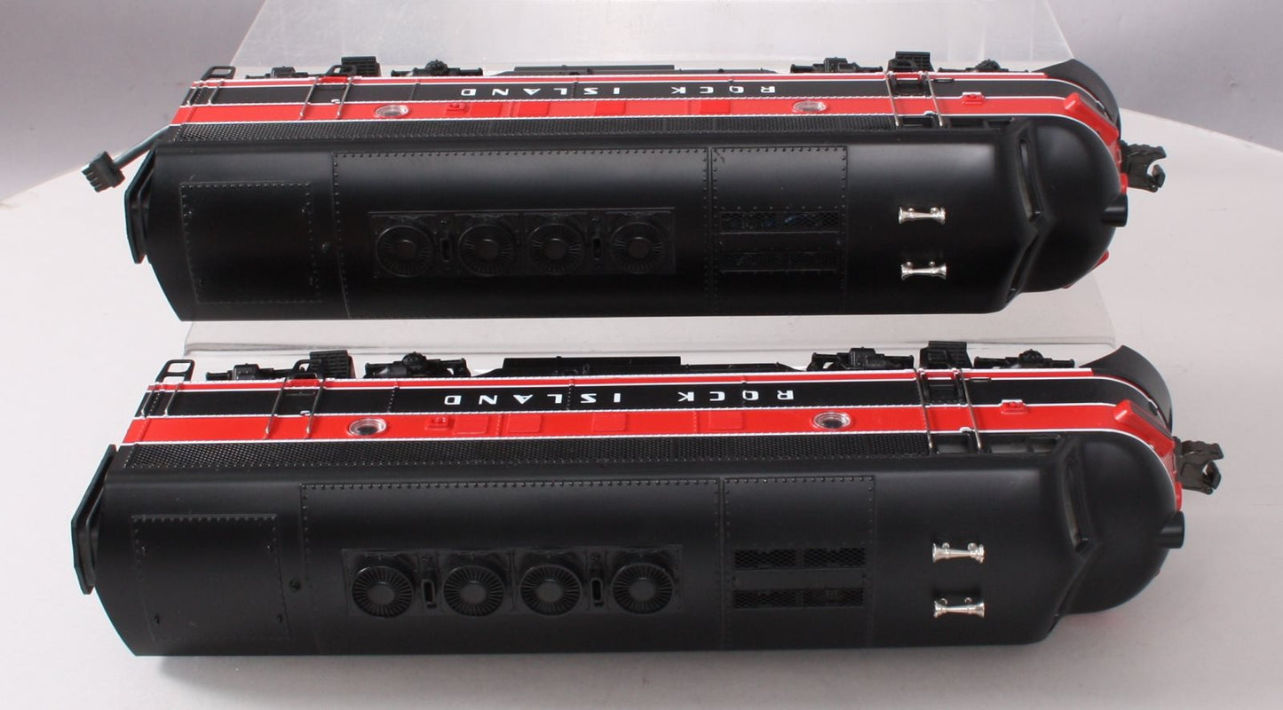 MTH 20-2127-0 O Rock Island F-3 AA Diesel Locomotive Set w/ Horn #51/52 LN/Box