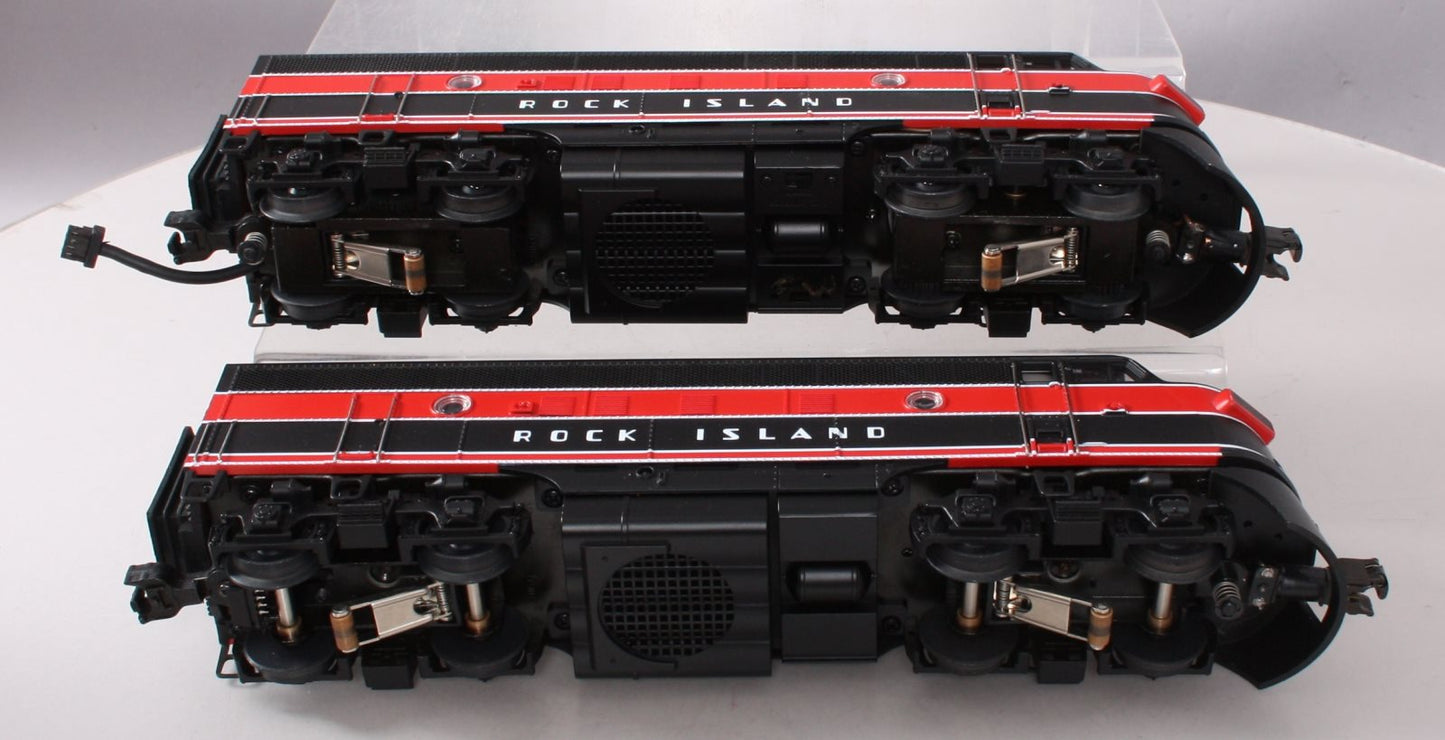 MTH 20-2127-0 O Rock Island F-3 AA Diesel Locomotive Set w/ Horn #51/52 LN/Box