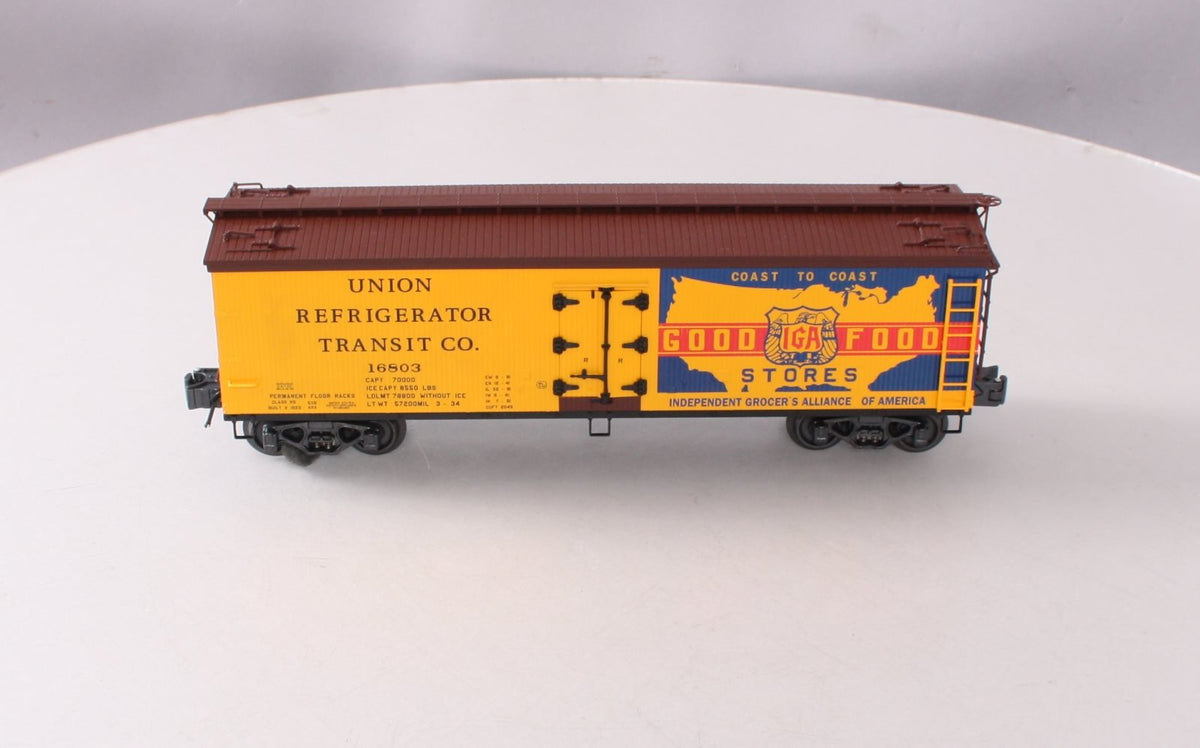 K-Line K742-8024 O Gauge IGA Stores Wood Sided Reefer Car #16803 LN/Box