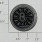 Lionel 238E-5 Black Plain Drive Wheel with Nickel Rim without Boss