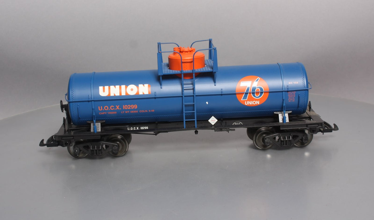 USA Trains R15121 G Union 10,000-Gallon Tank Car Blue