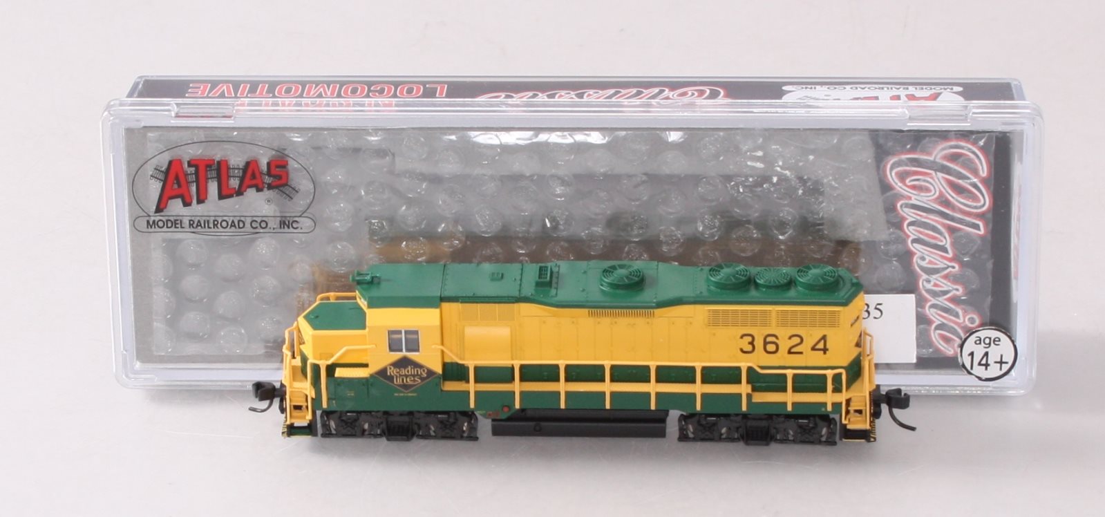 Atlas 46551 N Scale Reading GP35 Diesel Locomotive #3624