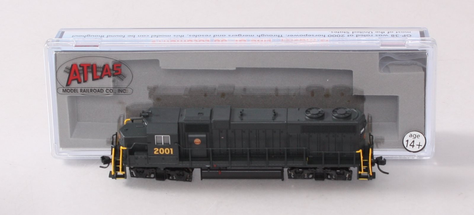 Atlas 40000226 N Scale PRSL GP38 Low Nose Diesel Locomotive #2001
