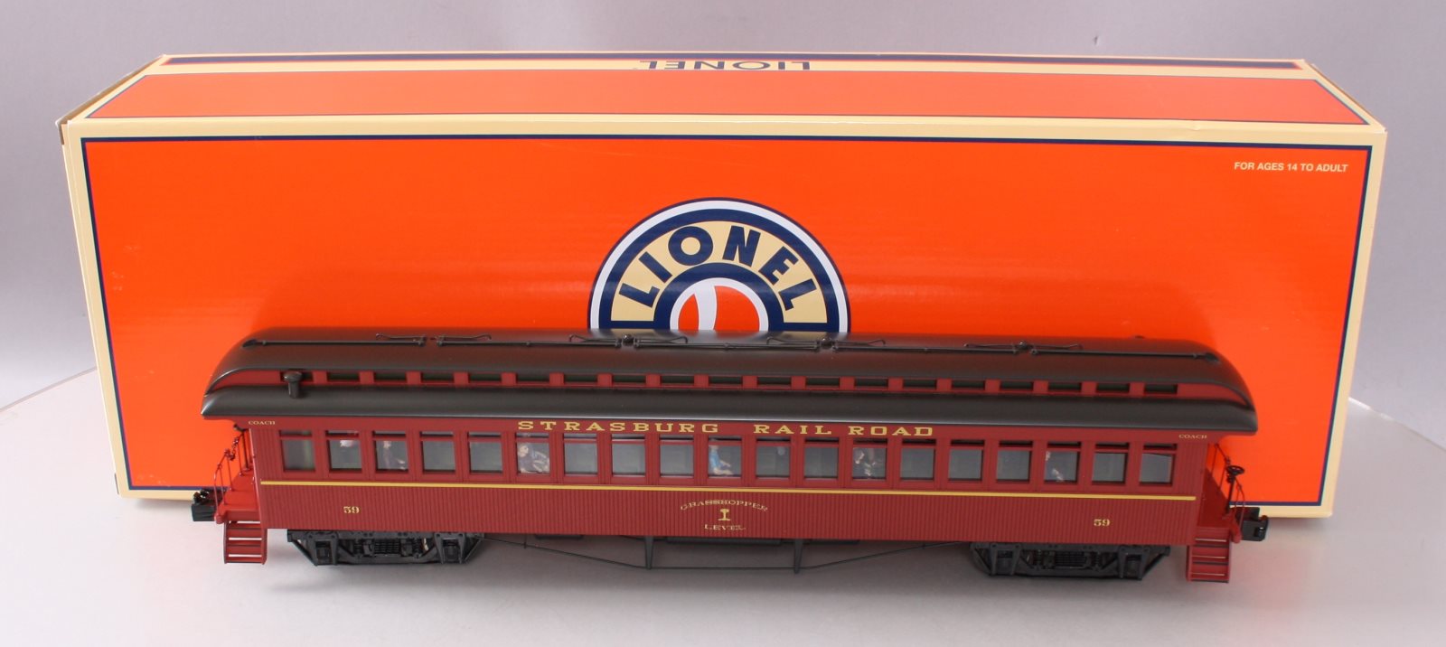 Lionel 2227031 O Gauge Strasburg Railroad Wood Coach #59 LN/Box