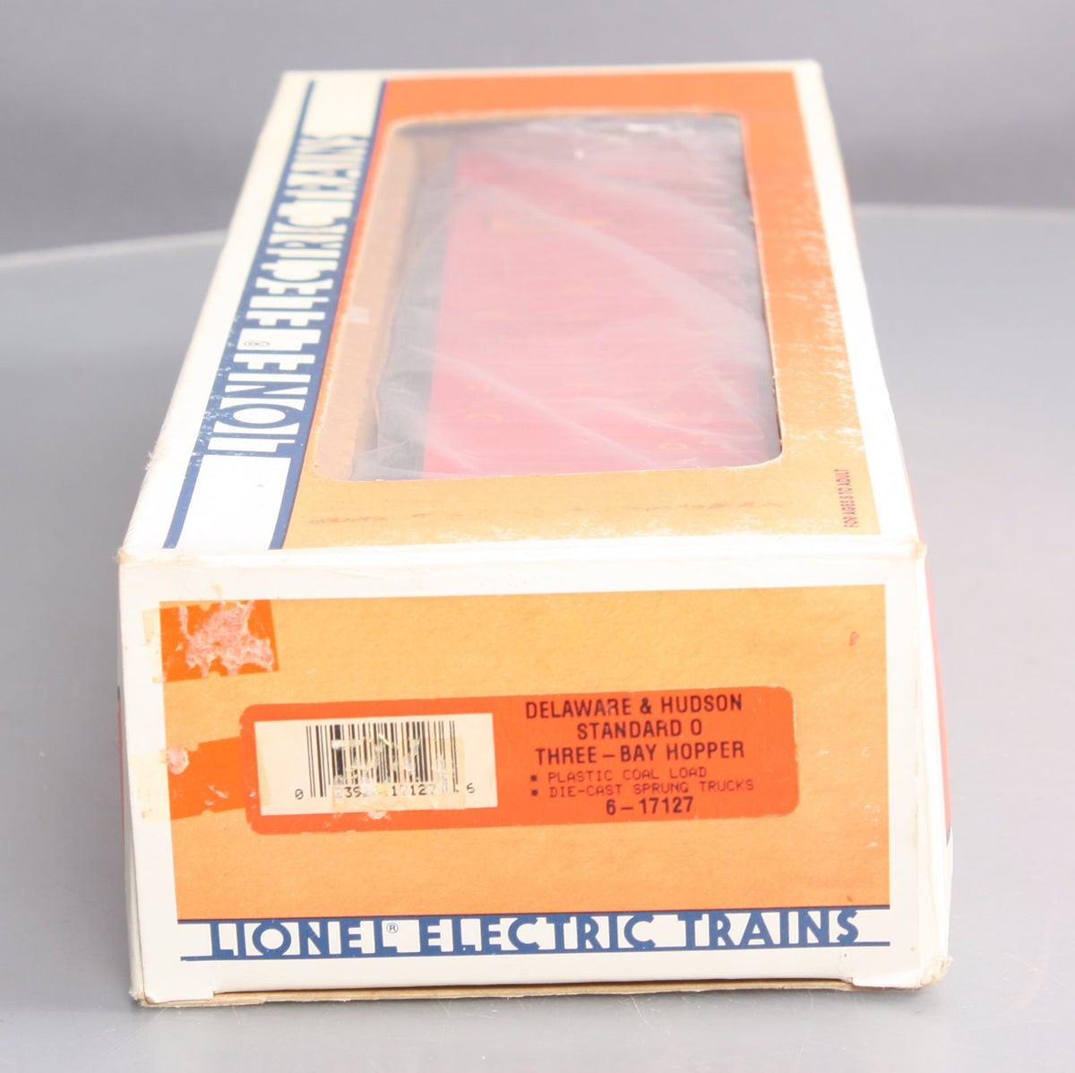 Lionel 6-17127 O Gauge Delaware & Hudson 3-Bay Hopper Car #17127 with Coal Load LN/Box