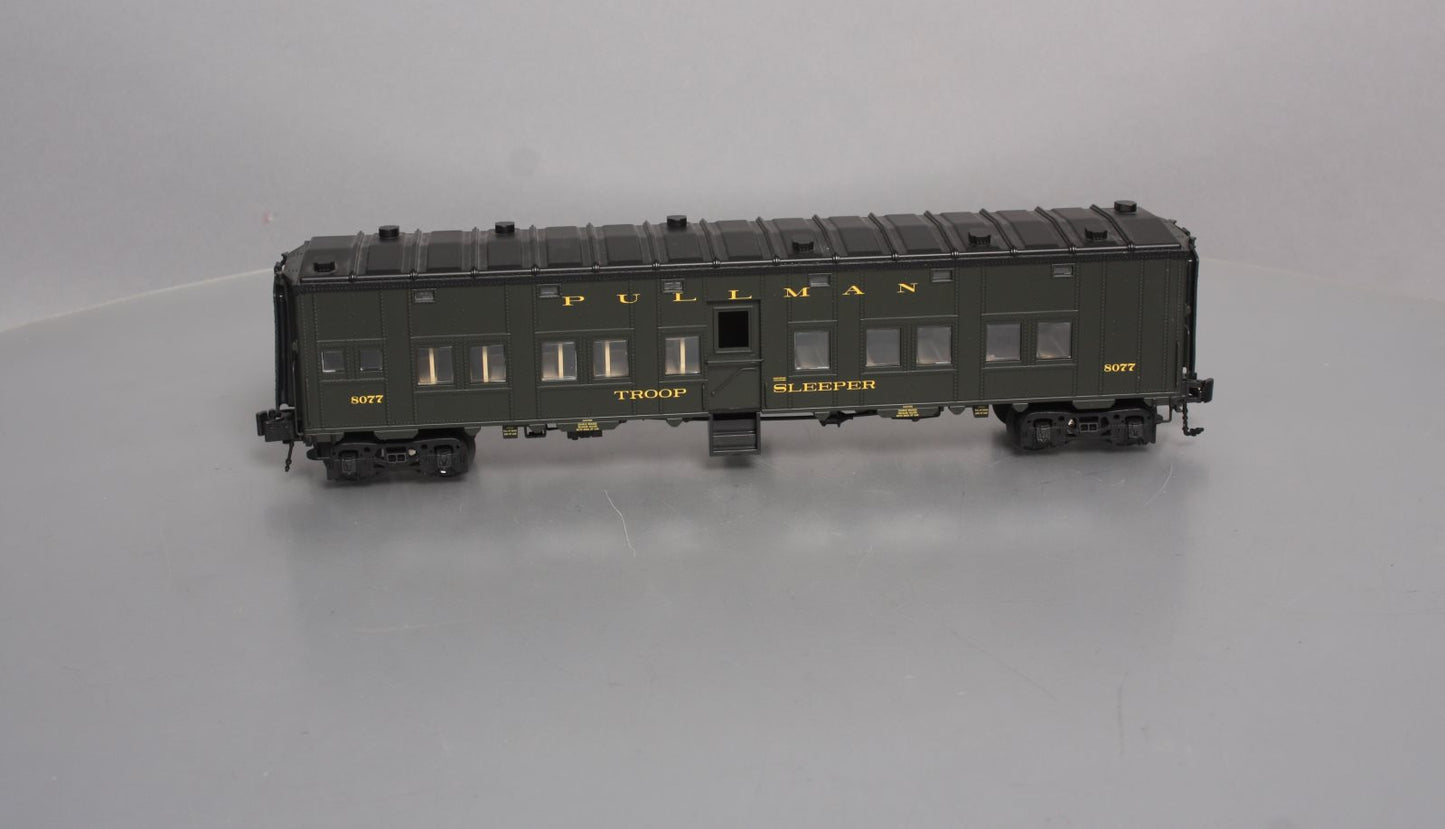 Weaver U21000LD O Gauge WW2 Pullman Troop Sleeper #8077 - 3 Rail NIB