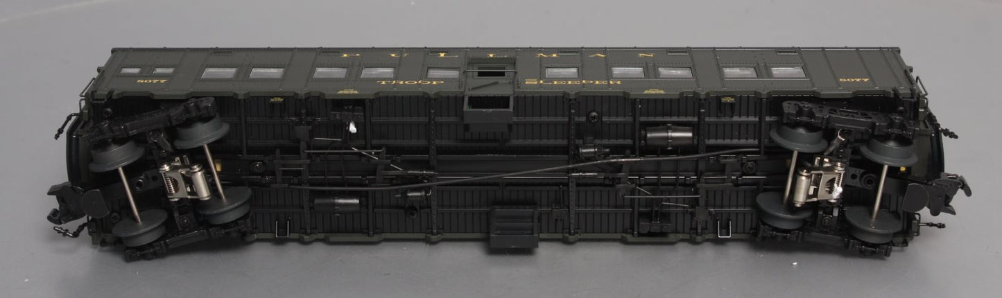 Weaver U21000LD O Gauge WW2 Pullman Troop Sleeper #8077 - 3 Rail NIB
