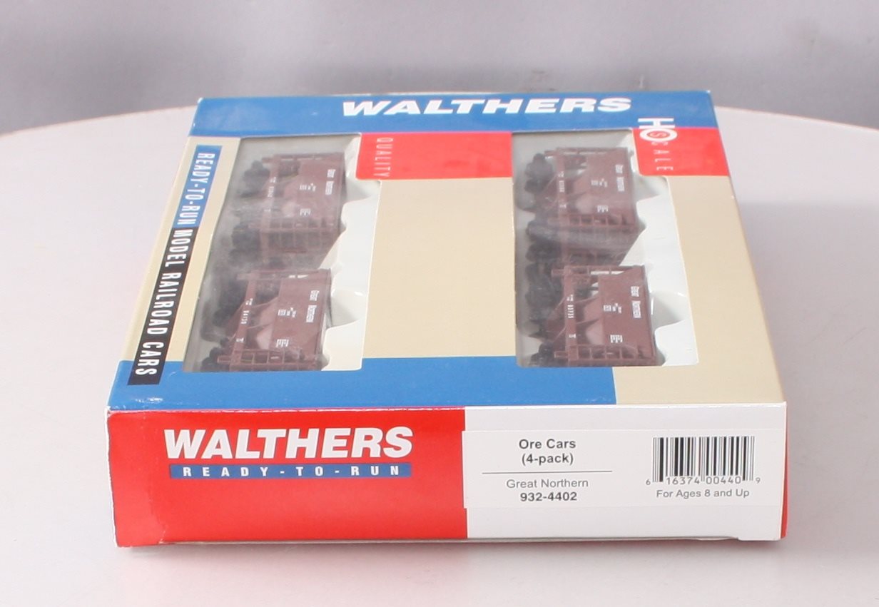 Walthers 932-4402 HO Great Northern Ore Cars (Pack of 4) EX/Box