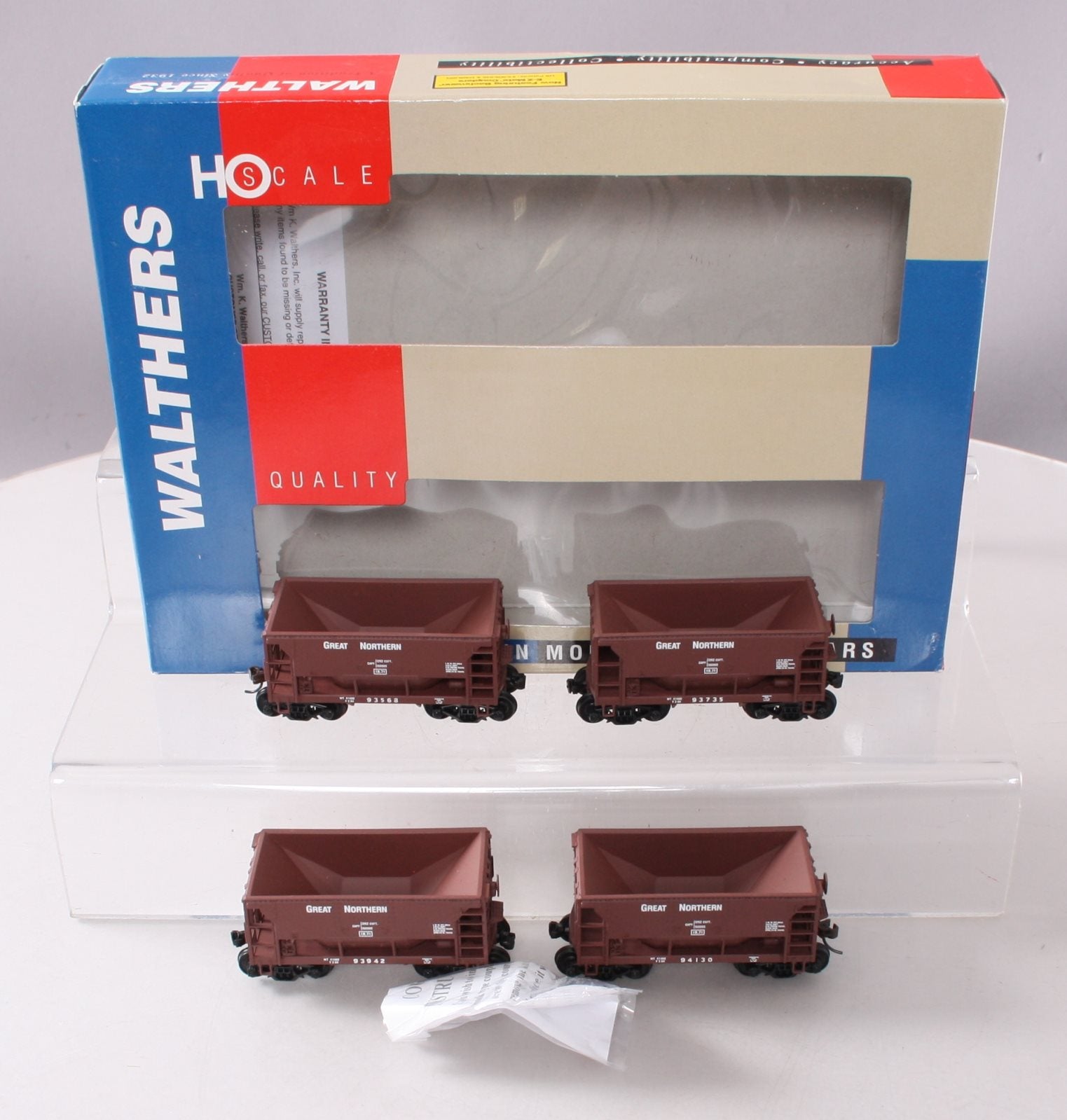 Walthers 932-4402 HO Great Northern Ore Cars (Pack of 4) EX/Box