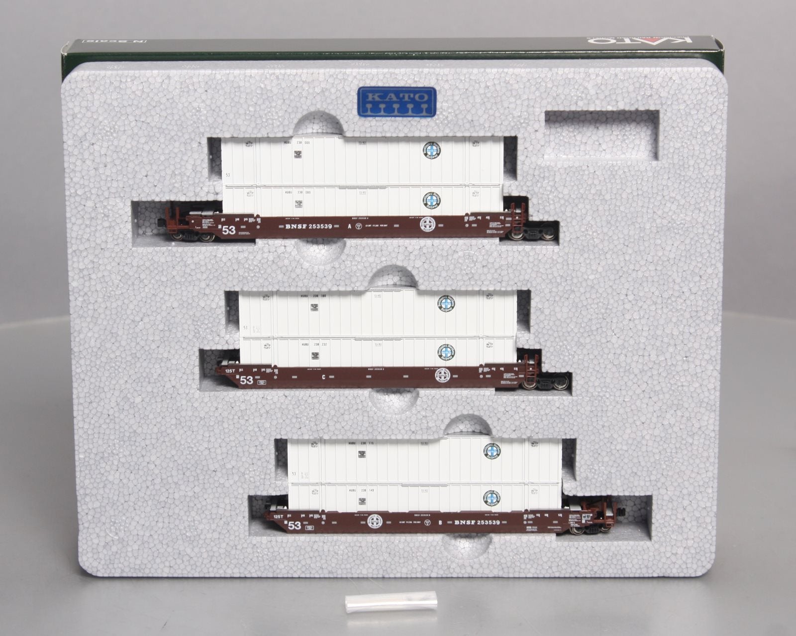 Kato 106-6112 N Scale BNSF Gunderson Double Stack Car Set LN/Box