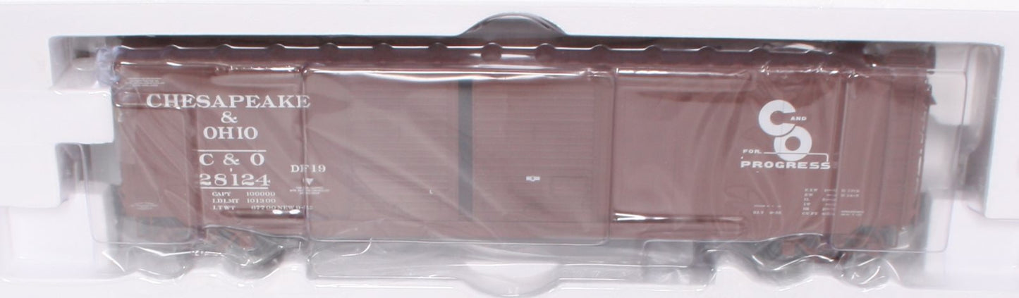Atlas 8417-1 O Chesapeake & Ohio 50' PS-1 Double Door Boxcar #28124 (3Rail) NIB