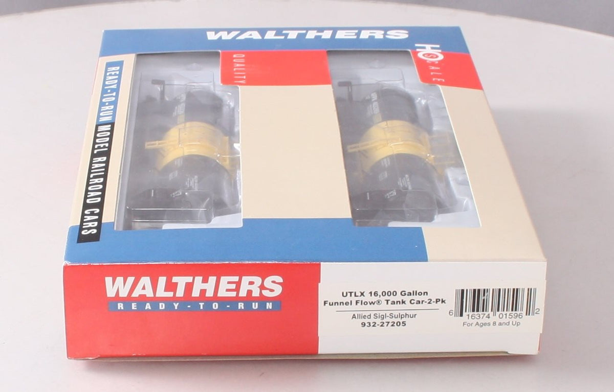 Walthers 932-27205 HO UTLX 16,000 Gallon Funnel Flow Tank Cars (Set of 2) LN/Box