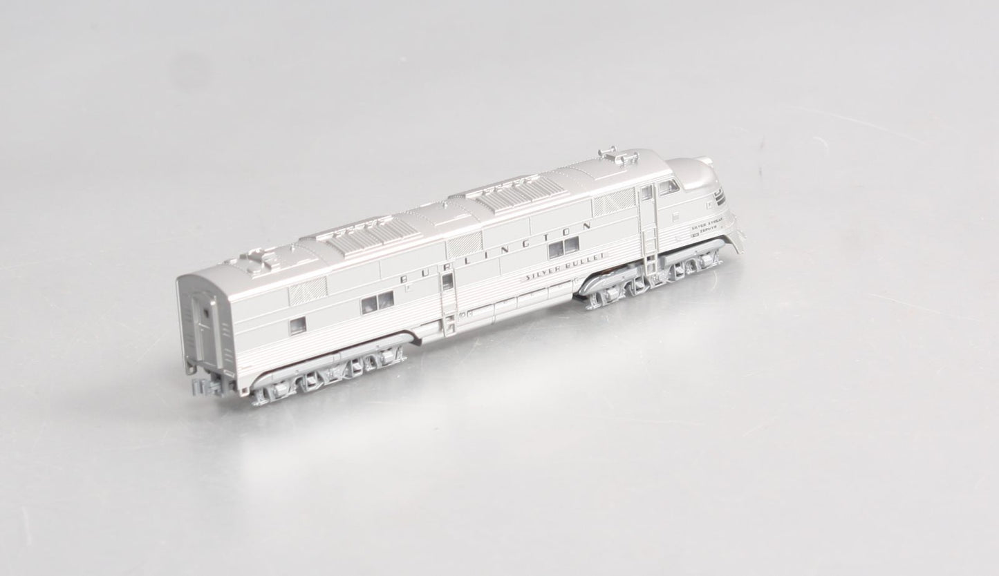 Kato 106-090 N CB&Q EMD E5A Diesel & Silver Streak Zephyr Passenger Set LN/Box