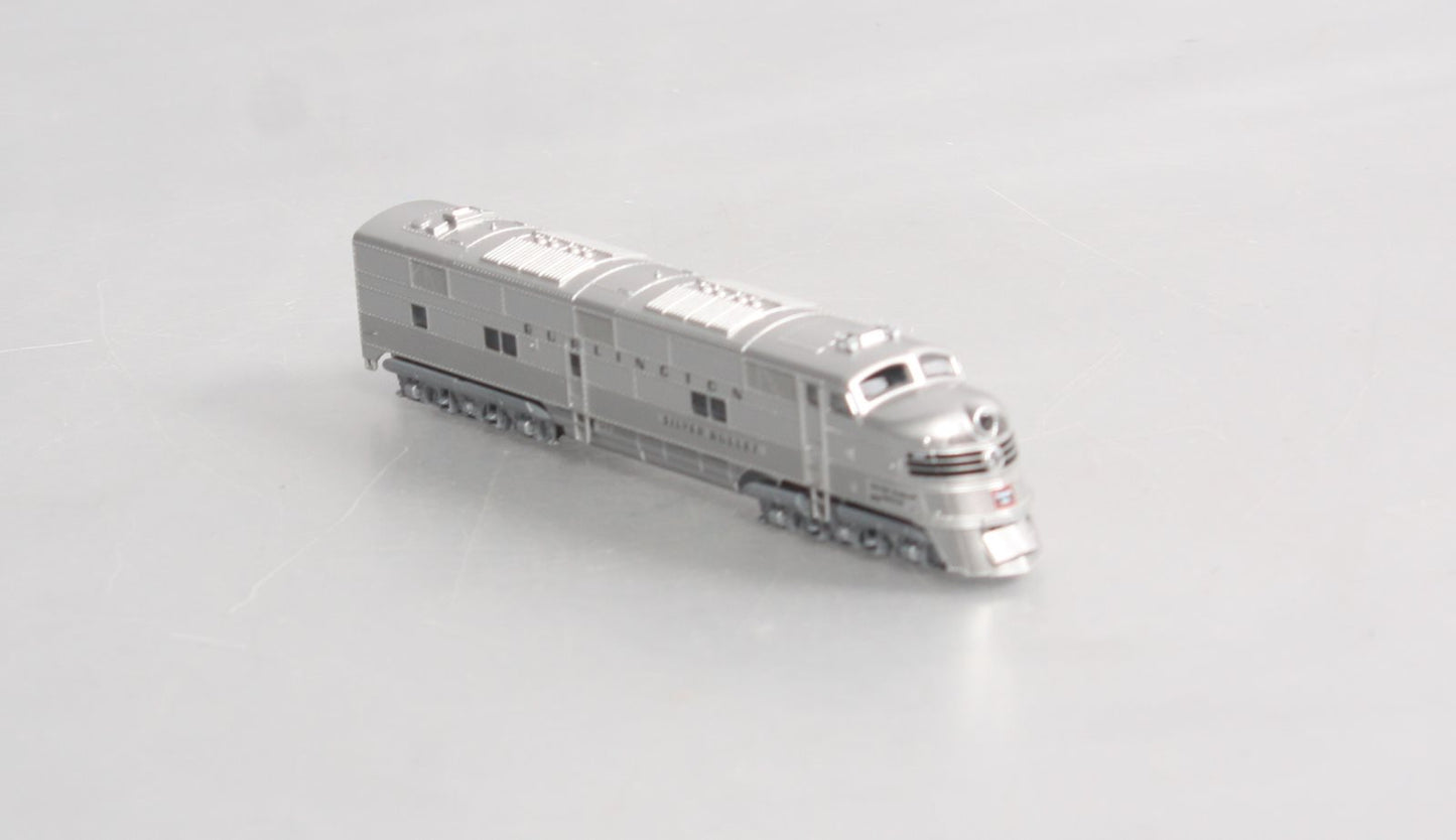 Kato 106-090 N CB&Q EMD E5A Diesel & Silver Streak Zephyr Passenger Set