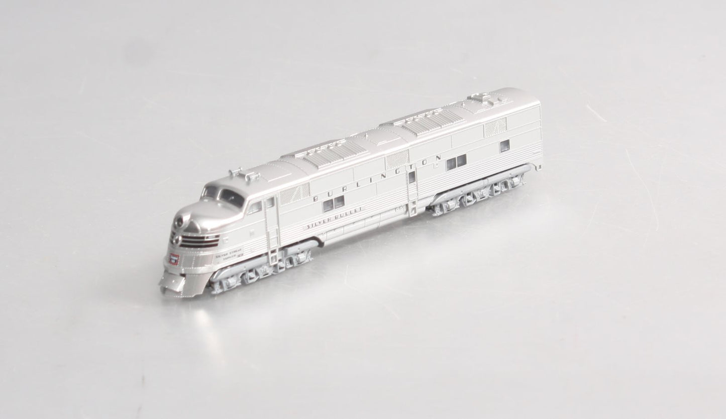 Kato 106-090 N CB&Q EMD E5A Diesel & Silver Streak Zephyr Passenger Set LN/Box