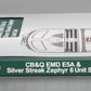 Kato 106-090 N CB&Q EMD E5A Diesel & Silver Streak Zephyr Passenger Set LN/Box