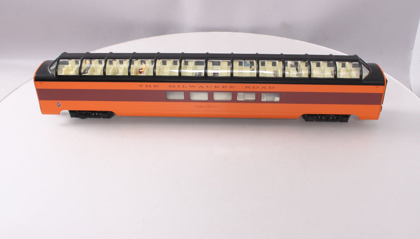 K-Line K4643-40055 O Milwaukee Road Hiawatha 21" Aluminum Super Dome Car #55 EX/Box