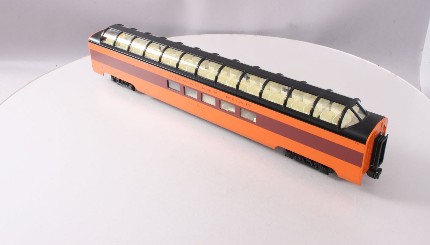 K-Line K4643-40055 O Milwaukee Road Hiawatha 21" Aluminum Super Dome Car #55 EX/Box