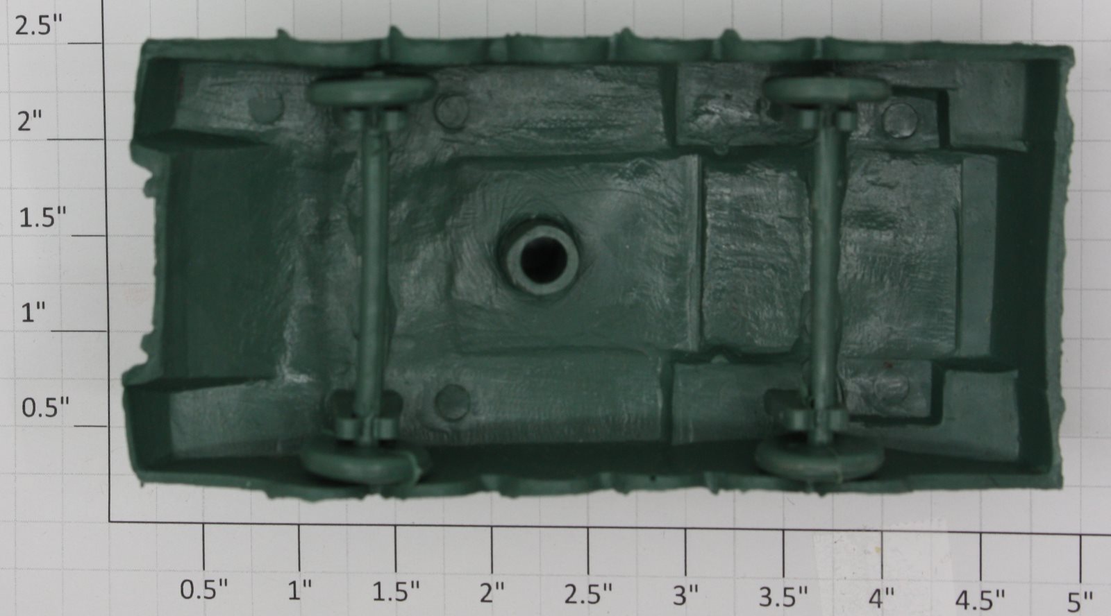 Lionel 6401-1 Payton Plastics Cheap Green Army Tank Load