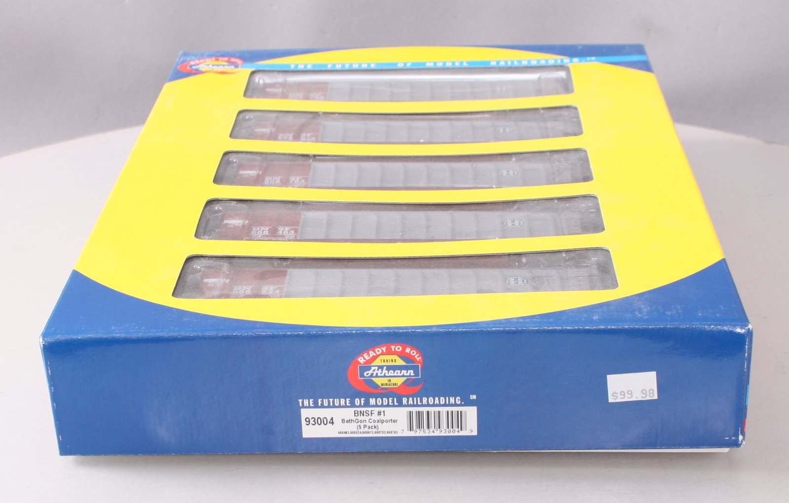 Athearn 93004 HO Scale BNSF BethGon Coalporter (Pack of 5) EX/Box