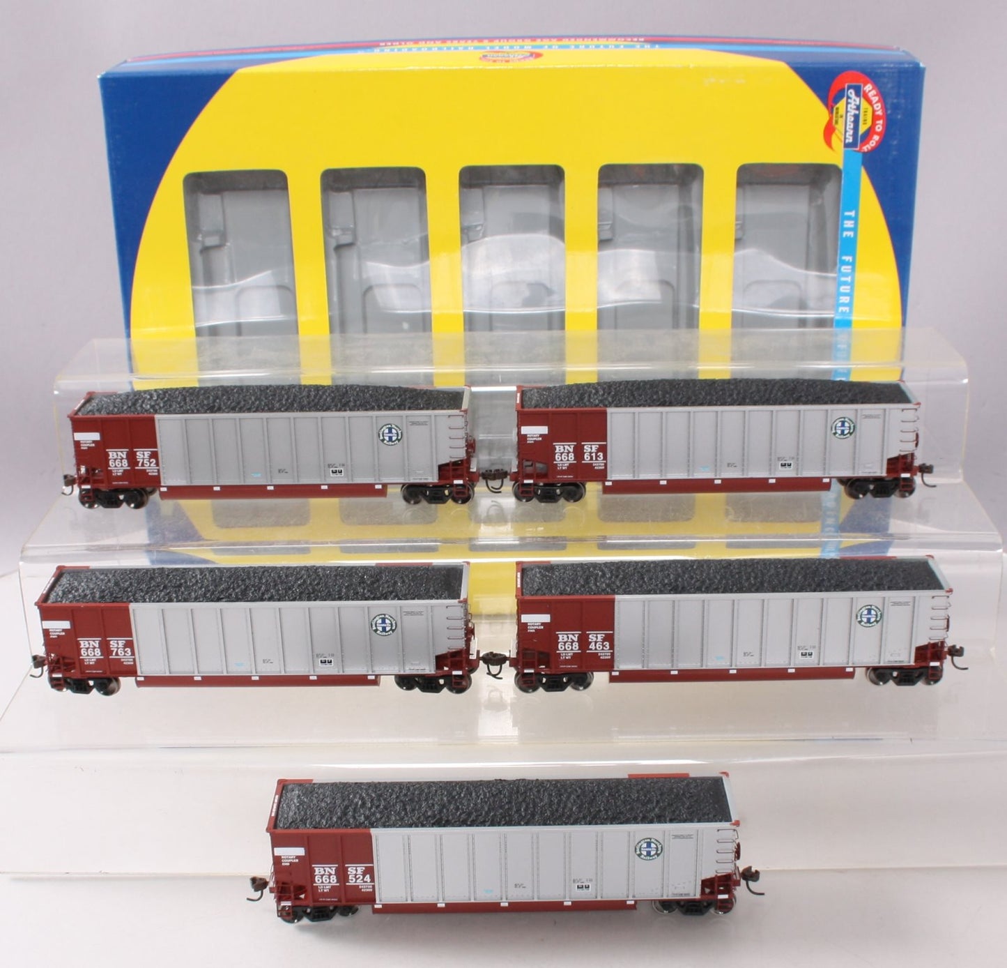 Athearn 93004 HO Scale BNSF BethGon Coalporter (Pack of 5) EX/Box
