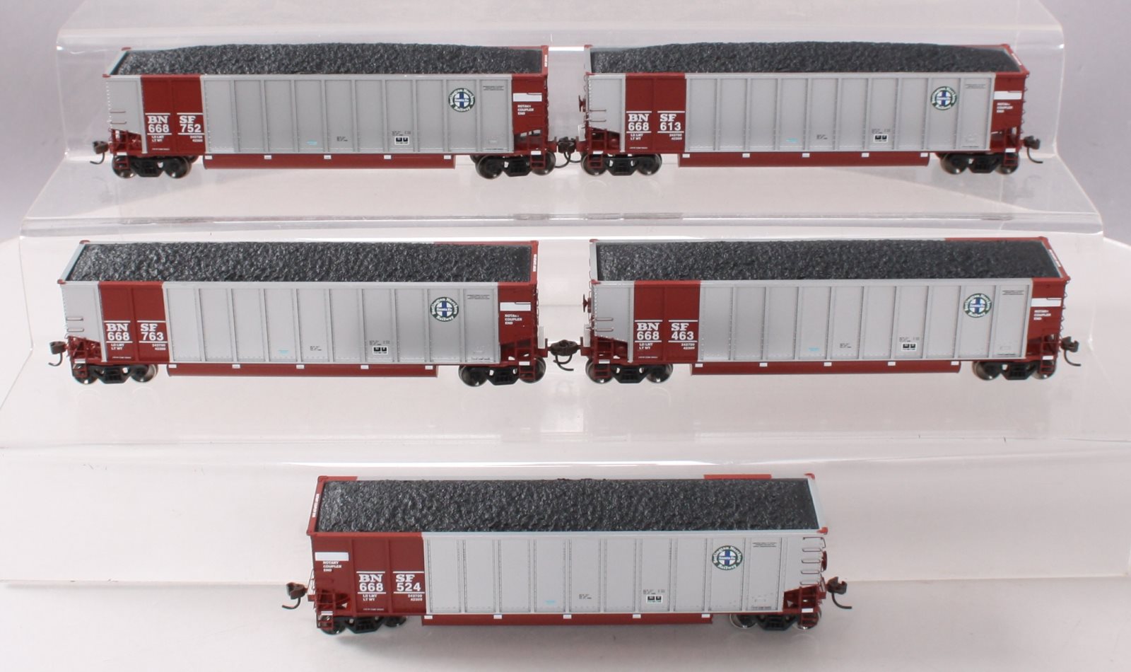 Athearn 93004 HO Scale BNSF BethGon Coalporter (Pack of 5) EX/Box