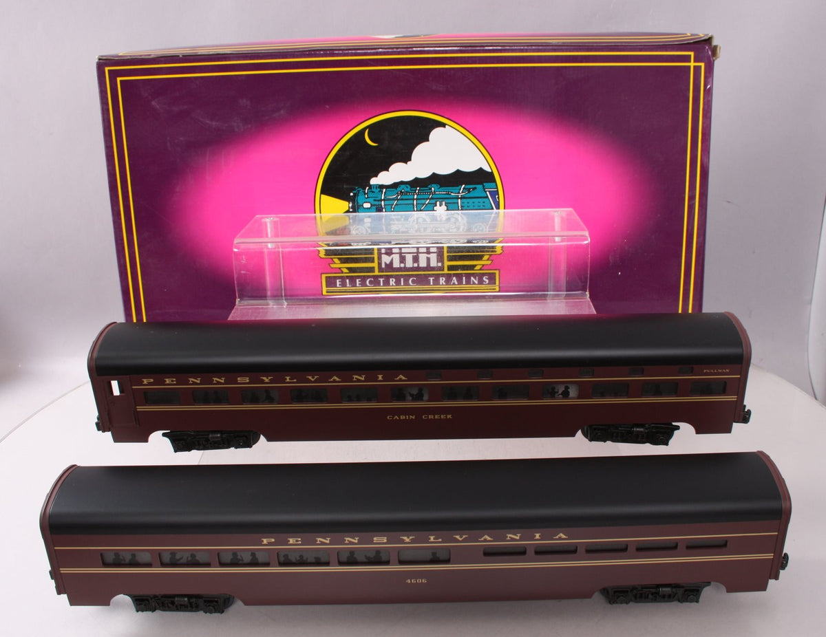 MTH 20-6507 O Pennsylvania 70' Aluminum Sleeper/Diner Set EX/Box