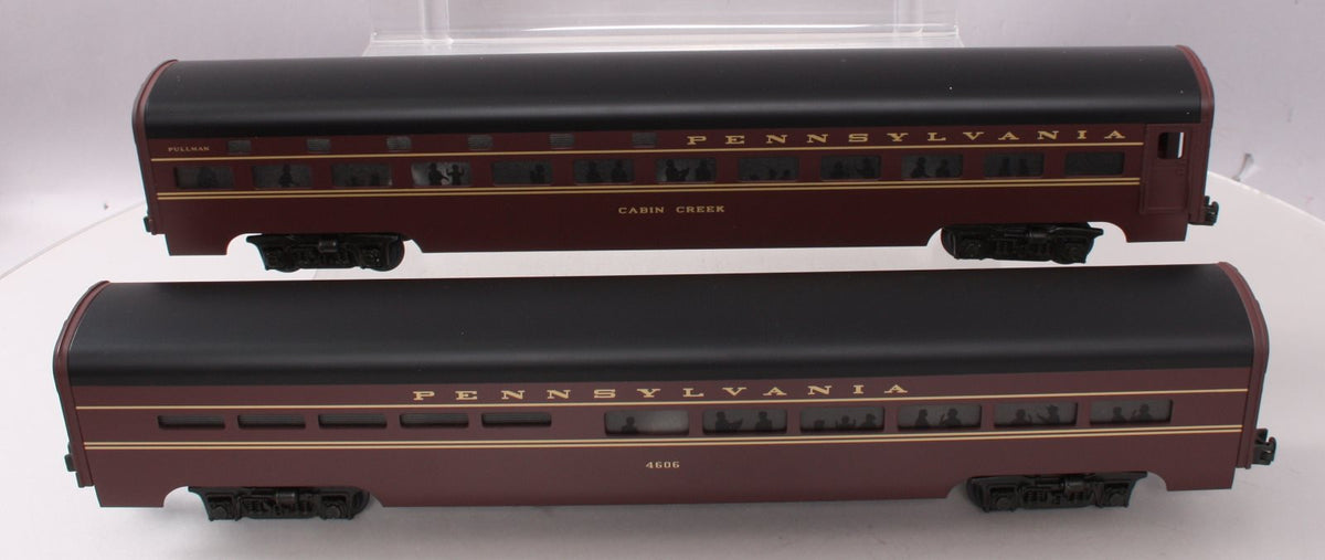 MTH 20-6507 O Pennsylvania 70' Aluminum Sleeper/Diner Set EX/Box