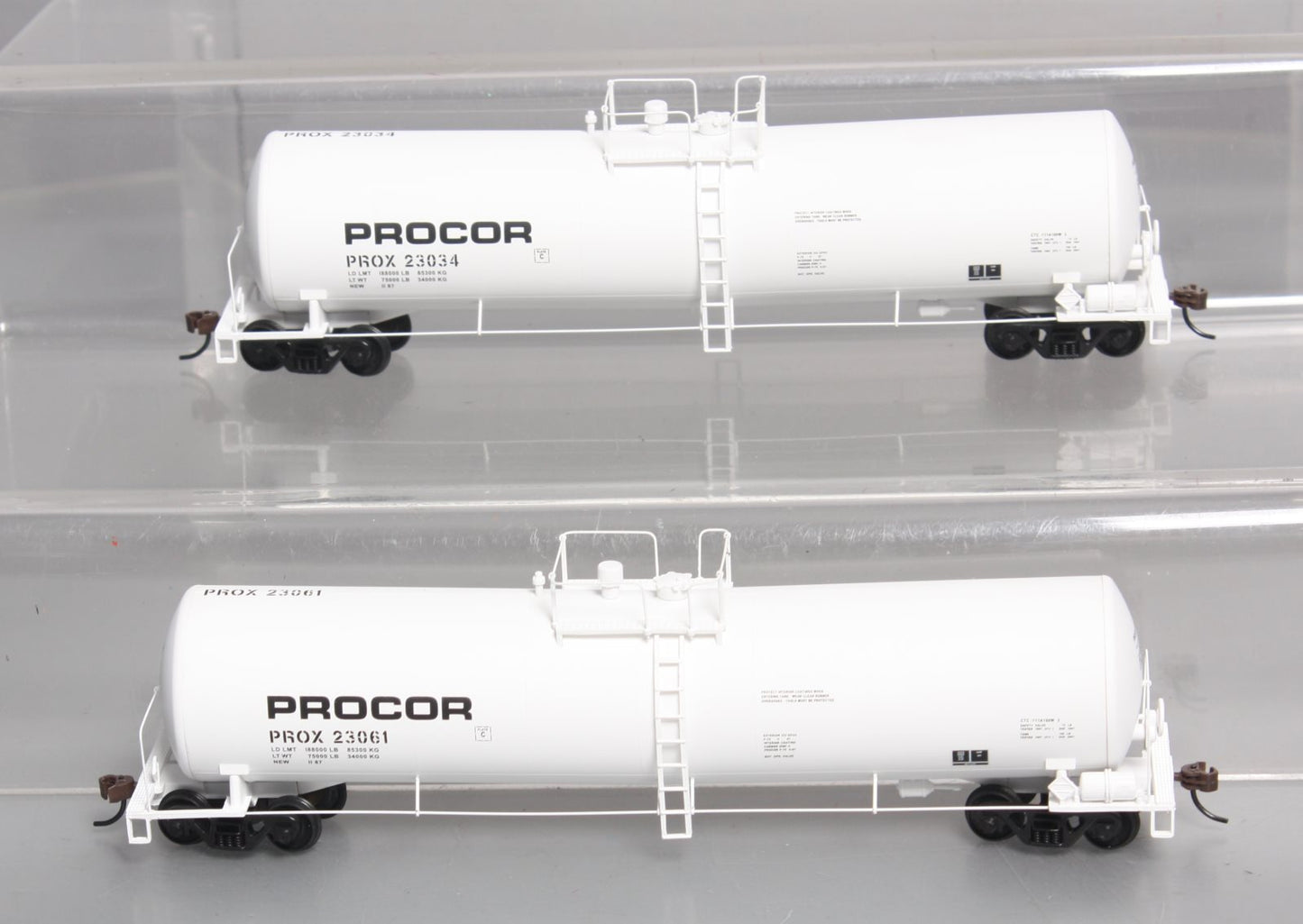 Walthers 932-27258 HO PROX 23K Gallon Funnel Flow Tank Car (Pack of 2) LN/Box