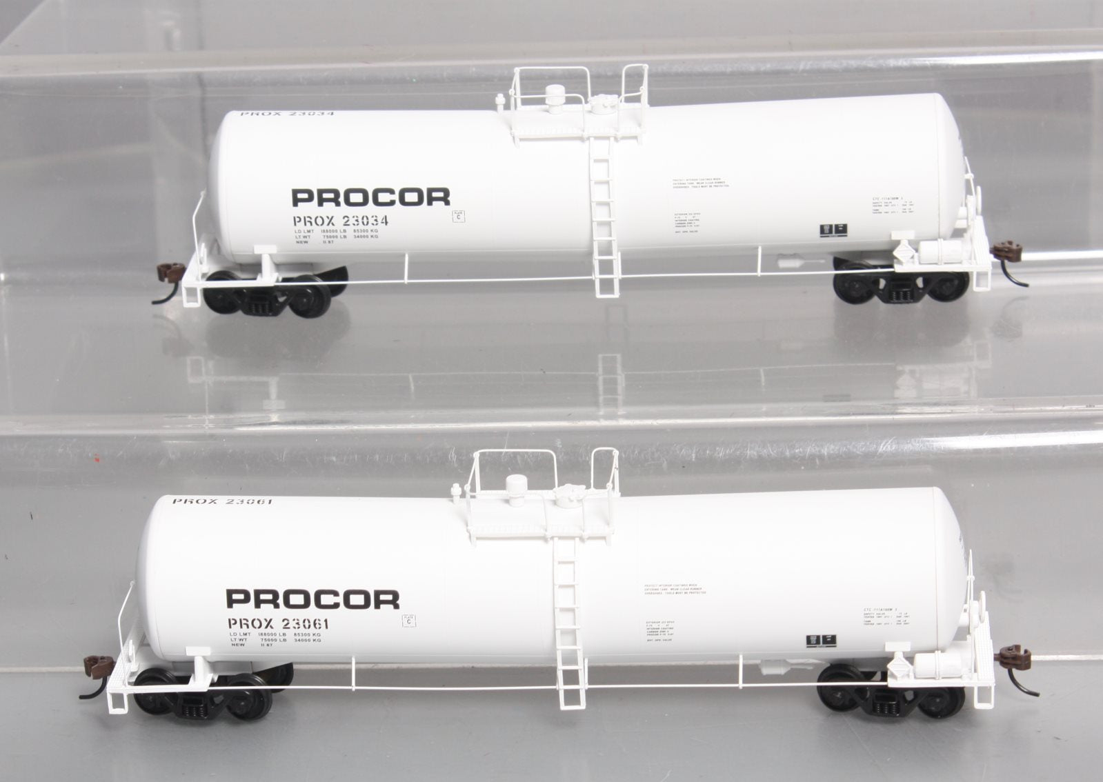 Walthers 932-27258 HO PROX 23K Gallon Funnel Flow Tank Car (Pack of 2) LN/Box