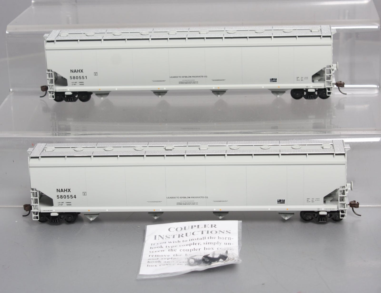 Walthers 932-27158 HO National 6200 Plastic Hopper (Pack of 2) LN/Box