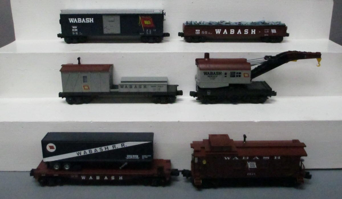 MTH 30-7001 O Wabash RailKing Freight Car Set (Set of 6) NIB