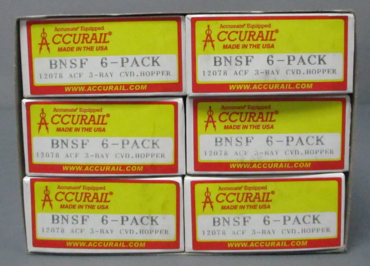Accurail 12078 HO Burlington Northern Santa Fe ACE 3-Bay Covered Hopper (6)