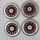 Lionel 33-27-32-31 Red 2-1/2" Std. Gauge Electric Loco Wheels (Set of 4)
