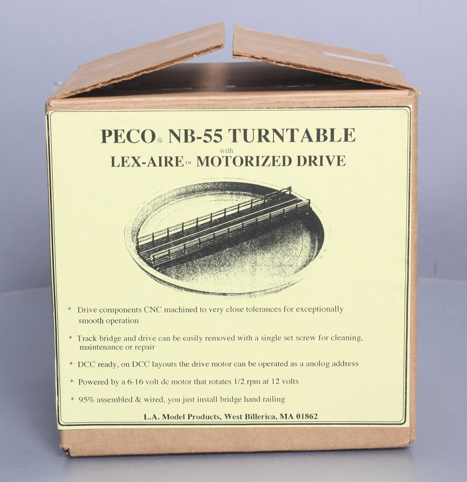 Peco NB-55 N Scale Turntable Kit Railway Track Motorized Drive Assembled