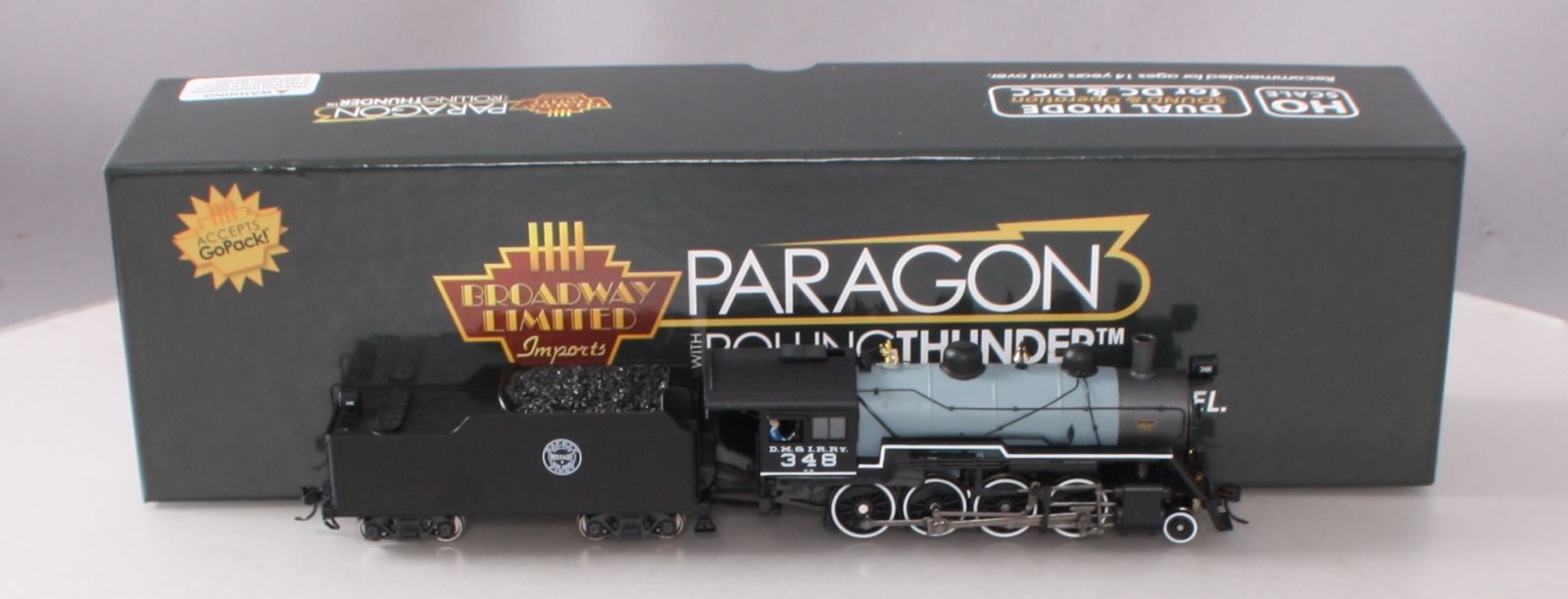 Broadway Limited 6345 HO DMIR 2-8-0 Consolidation Steam Locomotive #348